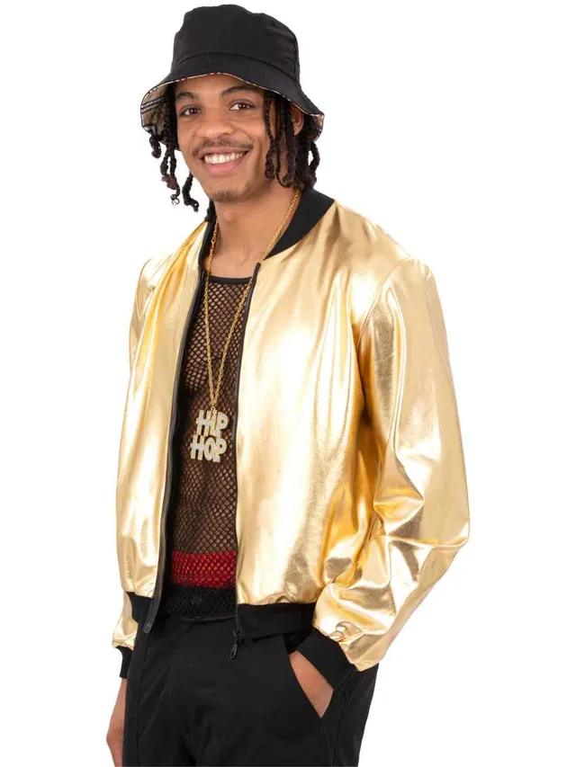 smiffys-fever-gold-jacket-bomberjacke-metallic-small image 1