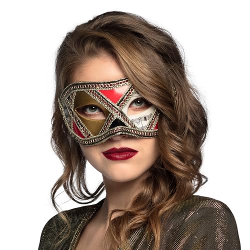 boland-masks-venice-augenmaske-scacchi-gr-n-venezianisch image 3