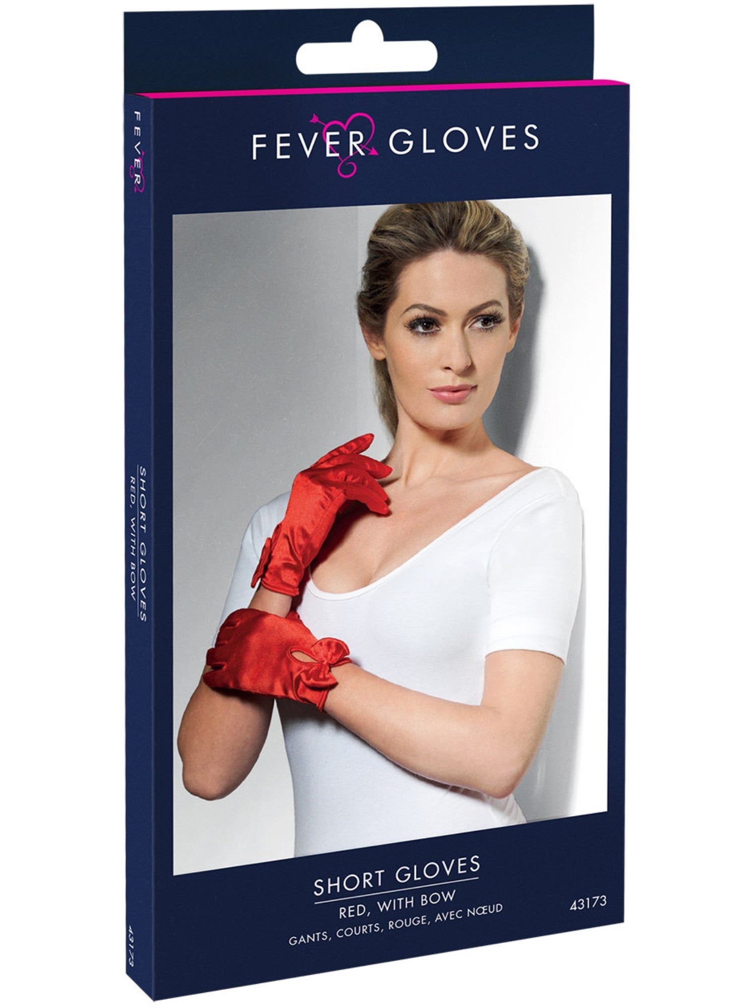 smiffys-fever-handschuhe-kurz-rot-schleife image 2