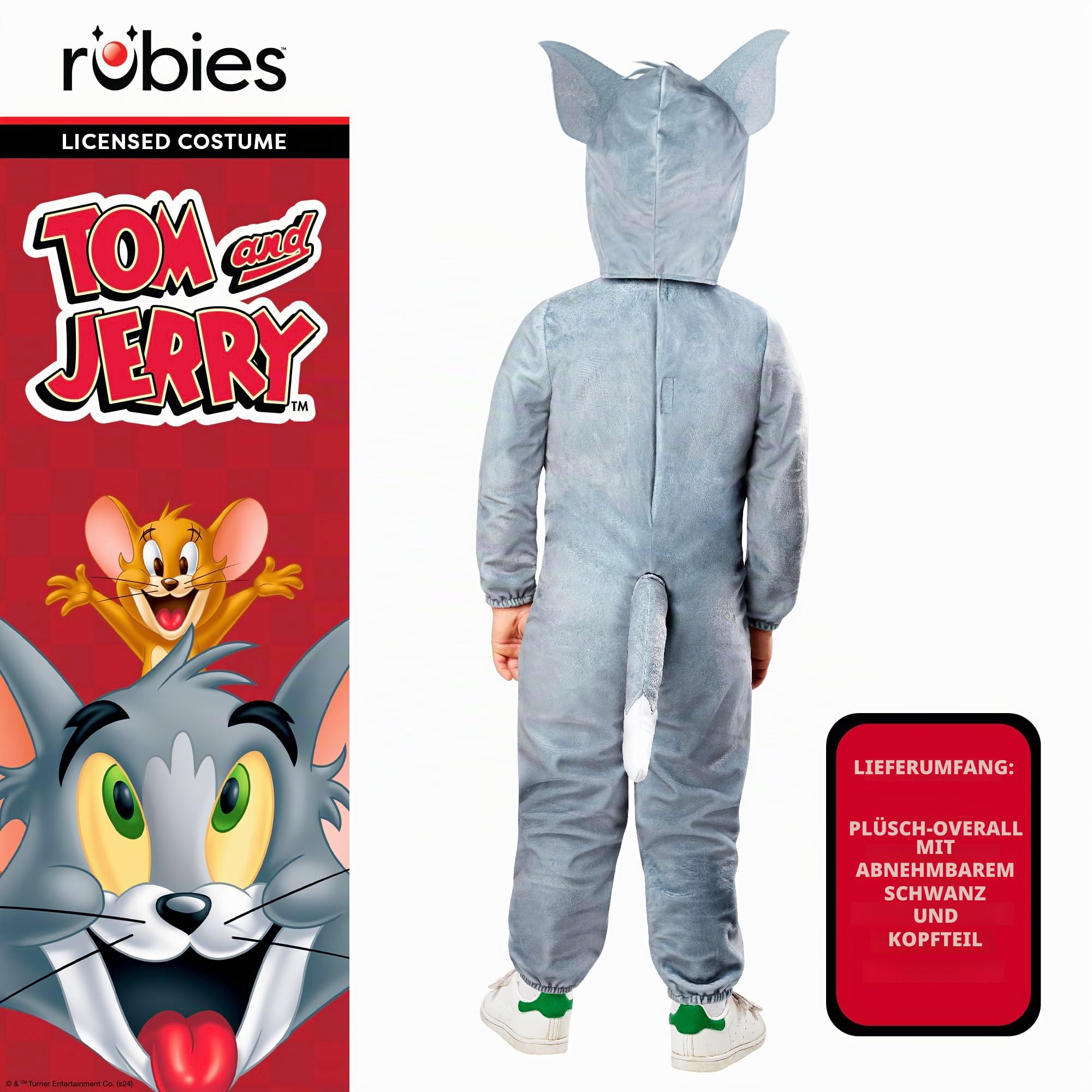 rubie-s-deluxe-tom-jerry-tom-cat-kost-m-kleinkind-4-jahre-grau image 2