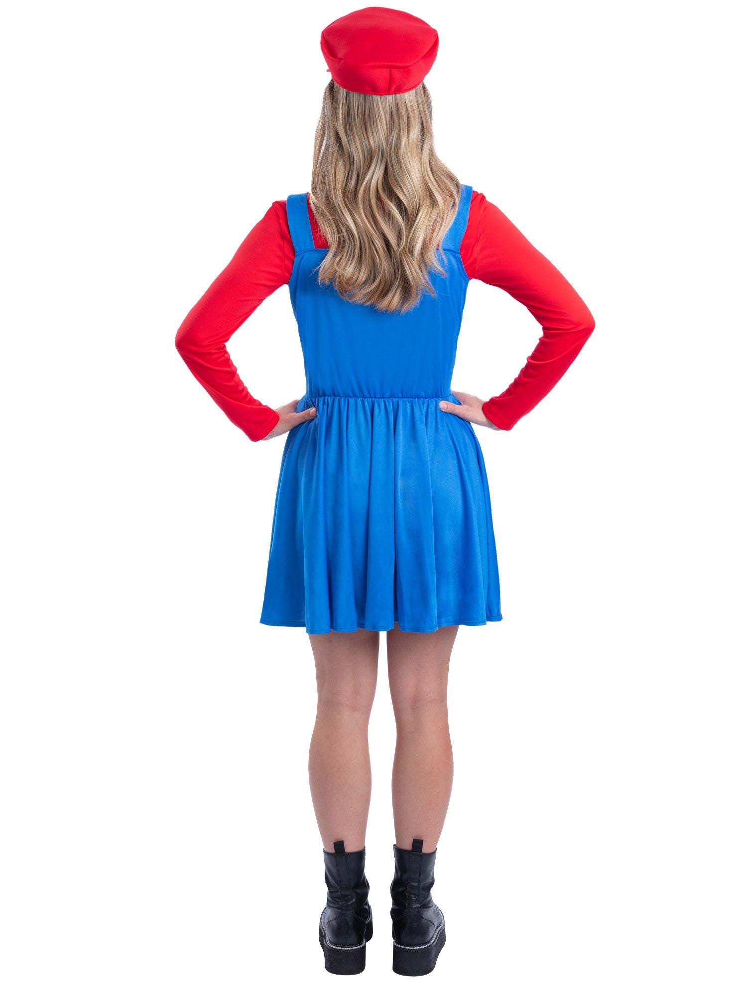 smiffys-fever-red-plumber-kost-m-damen-rot-mario-gr-m image 2
