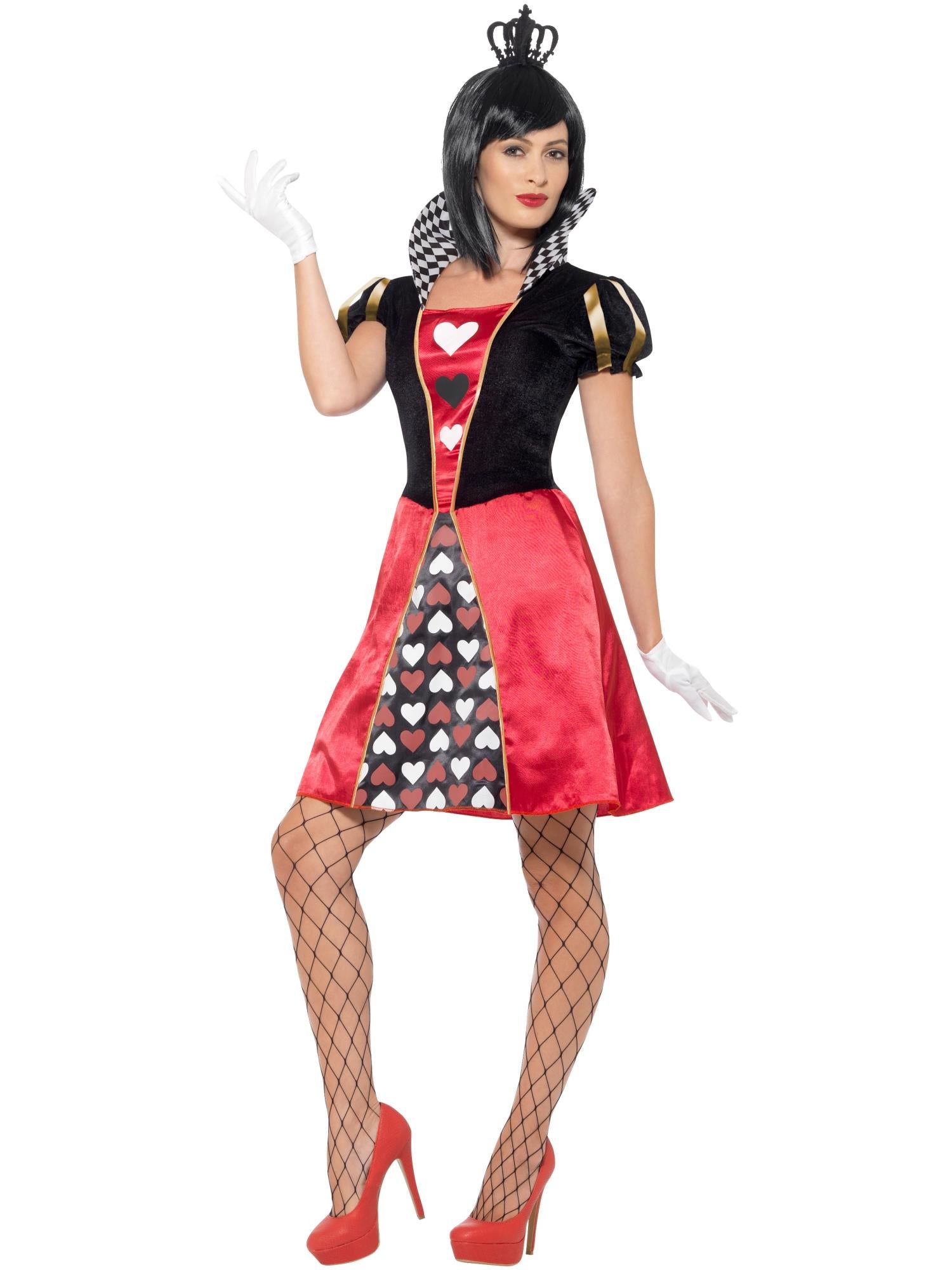smiffys-fever-herzk-nigin-kost-m-rot-damen-gr-m-12-14 image 3