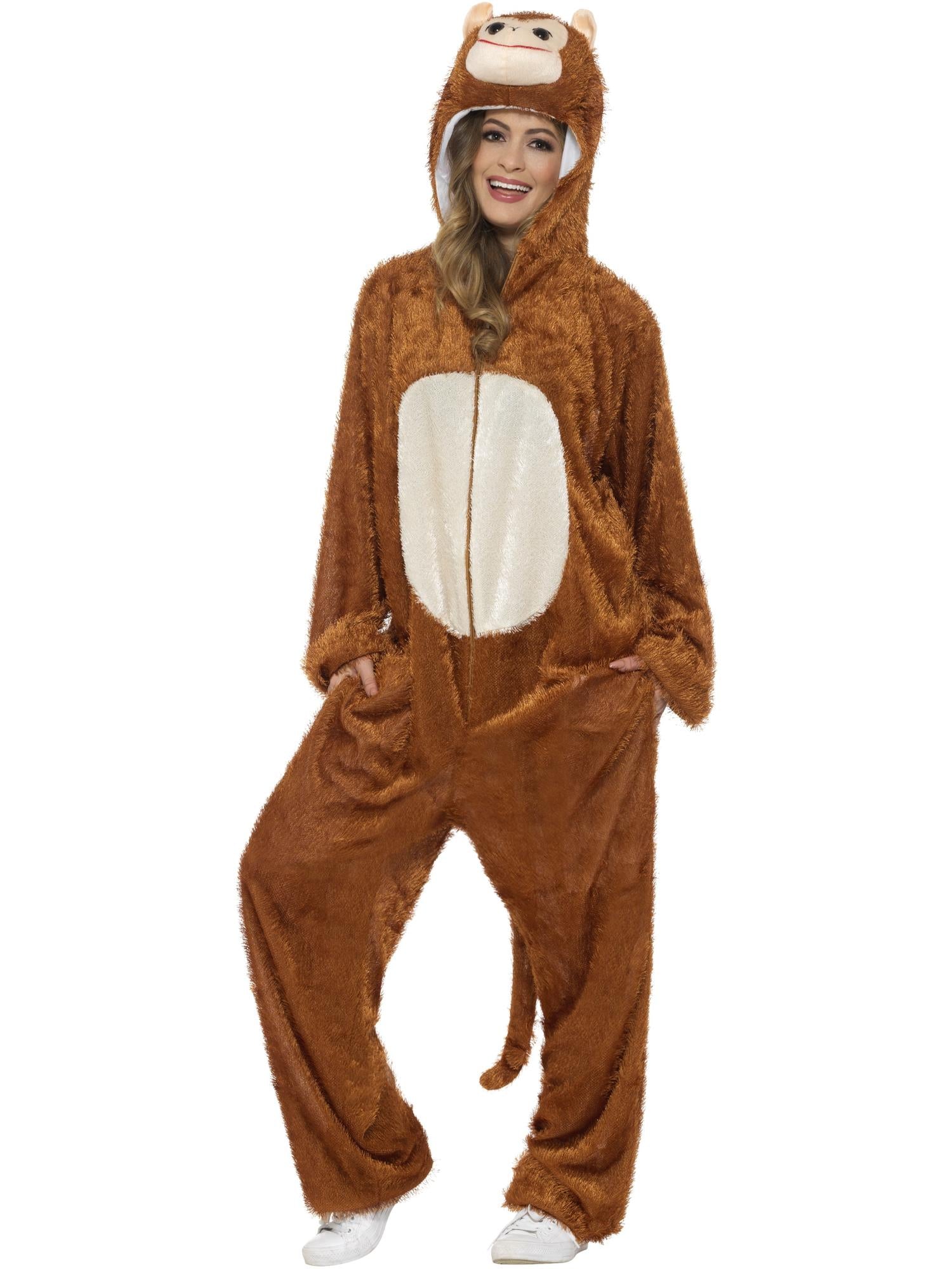 smiffys-fever-monkey-affe-kost-m-overall-braun-m-l image 3