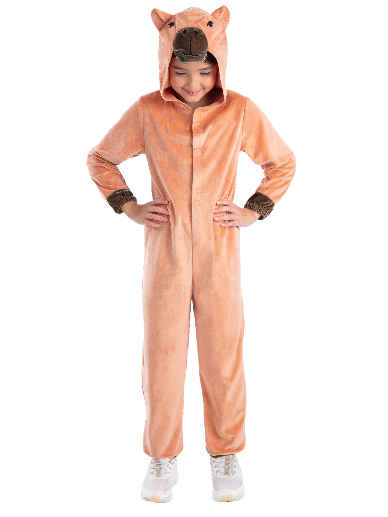 smiffys-fever-capybara-kost-m-kinder-overall-braun-m-7-9 image 1