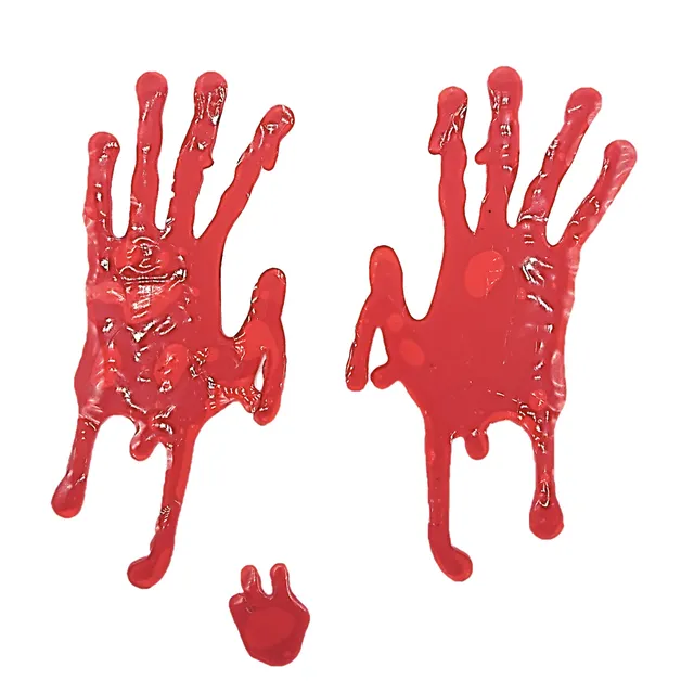 rubies-d-coration-gel-clings-blutige-h-nde-fenstersticker image 1