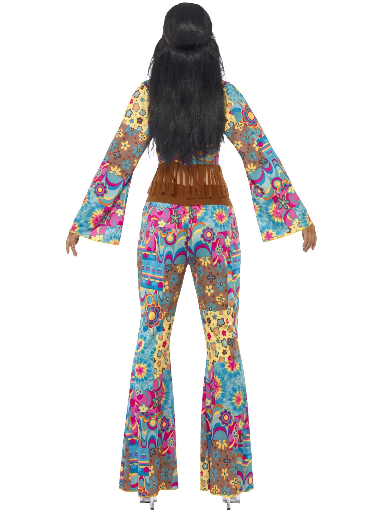 smiffys-fever-hippie-flower-power-kost-m-damen-4-teilig image 2