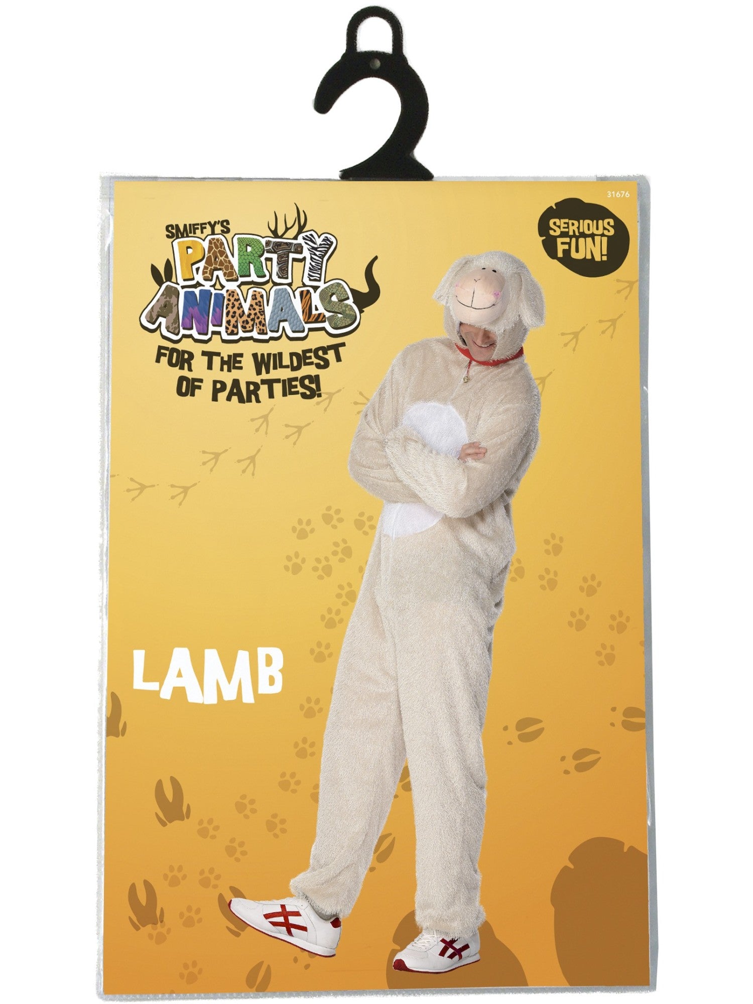 smiffys-fever-lamm-kost-m-erwachsene-creme-jumpsuit image 8