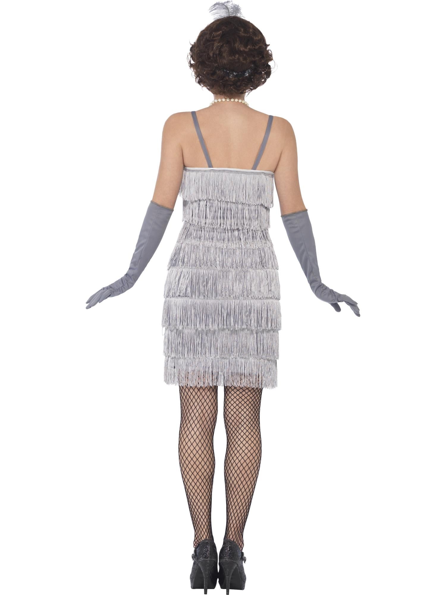smiffys-fever-flapper-kost-m-silber-kleid-s-8-10 image 2