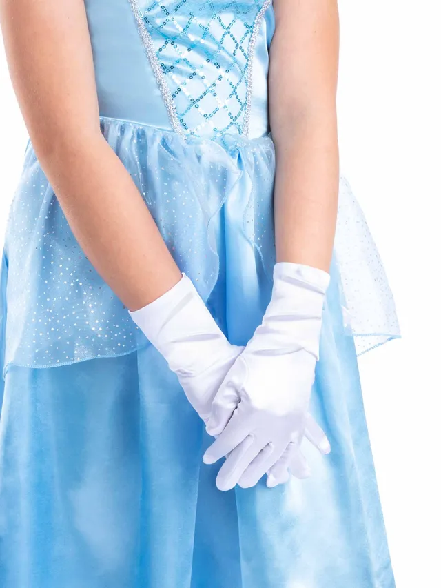 smiffys-fever-prinzessin-handschuhe-wei-satin-kinder image 1