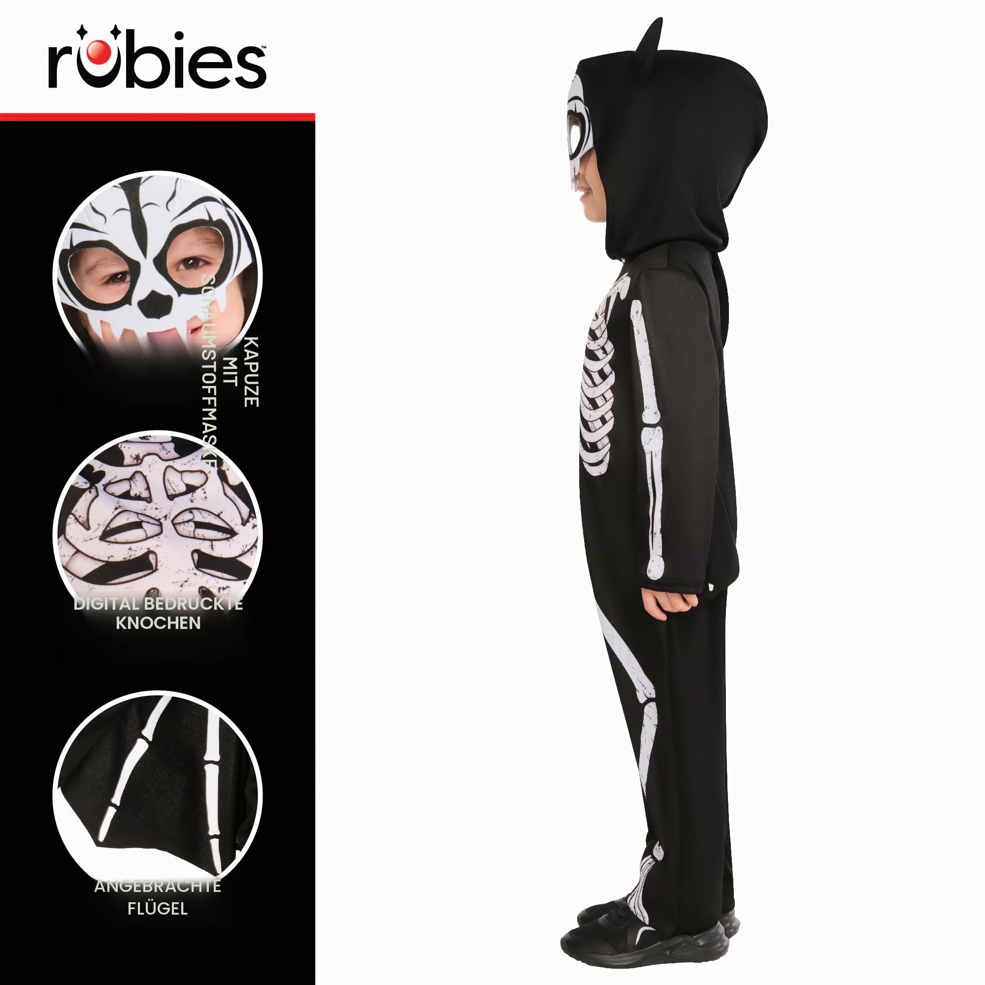 rubie-s-deluxe-skeleton-bat-kinderkost-m-5-6-jahre image 3