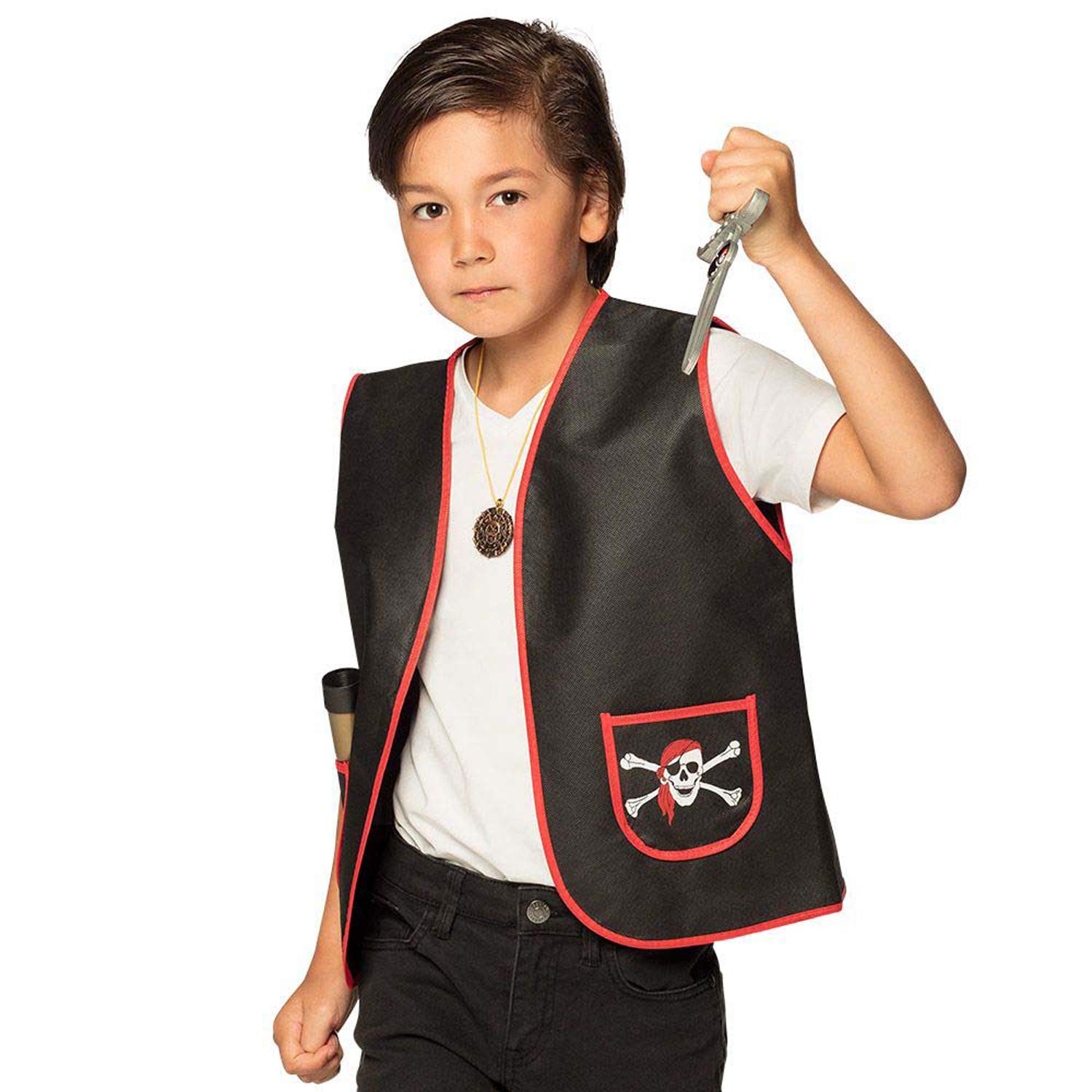boland-74147-piratenweste-kinder-rot-schwarz-4-7-jahre image 7