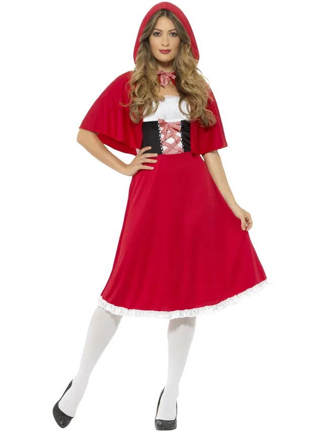 smiffys-fever-rotk-ppchen-kost-m-damen-lang-rot image 1