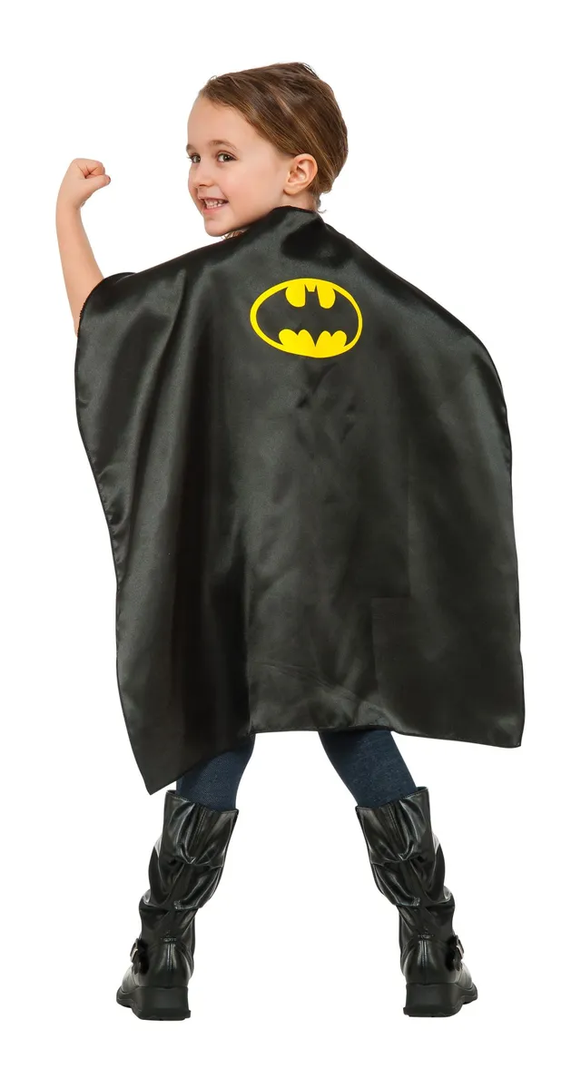 rubies-batman-cape-umhang-schwarz-satin-mit-logo image 1