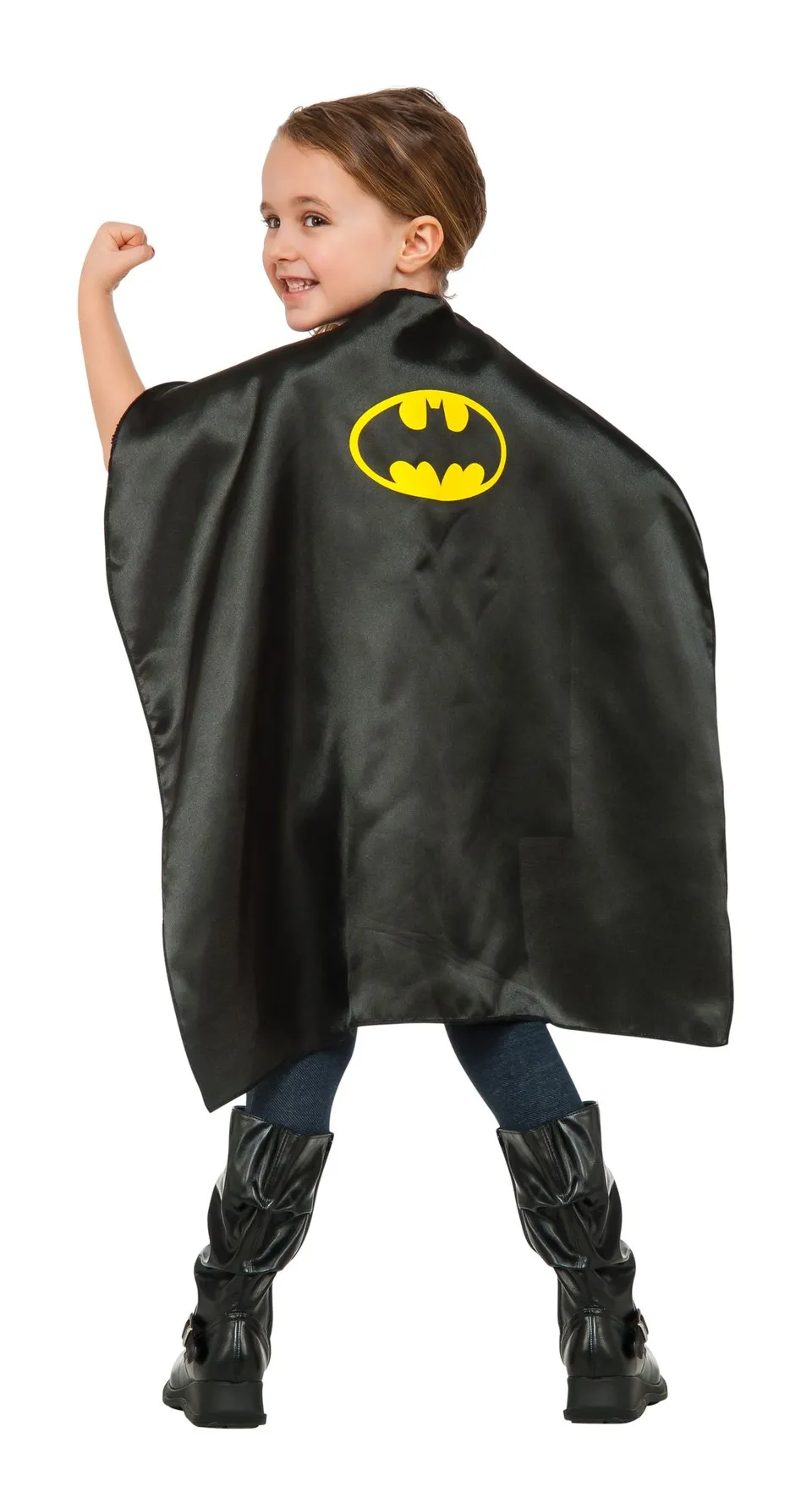 rubies-batman-cape-umhang-schwarz-satin-mit-logo image 1