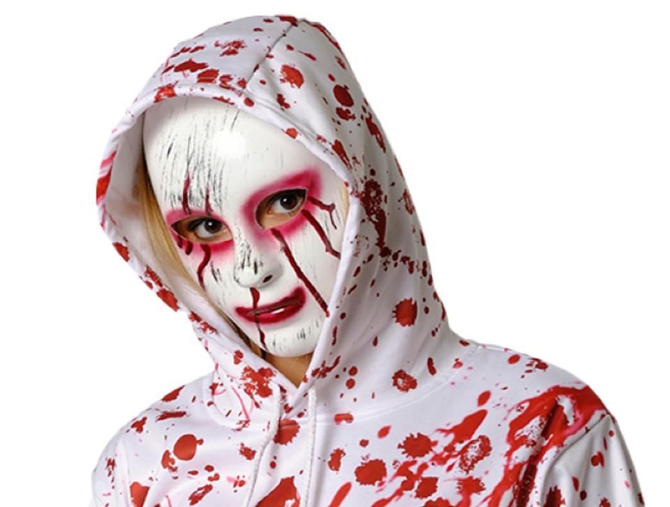 rubies-psycho-killer-set-erwachsene-hoodie-maske-blutig image 4