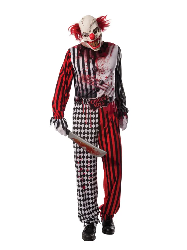 rubies-horror-clown-kost-m-overall-maske-erwachsene image 1