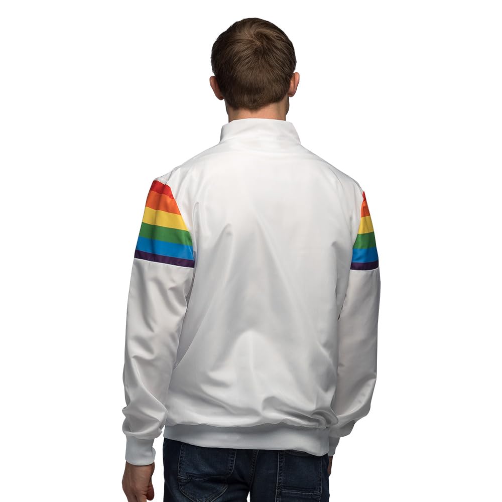 boland-vintage-rainbow-trainingsjacke-herren-l-retro image 4