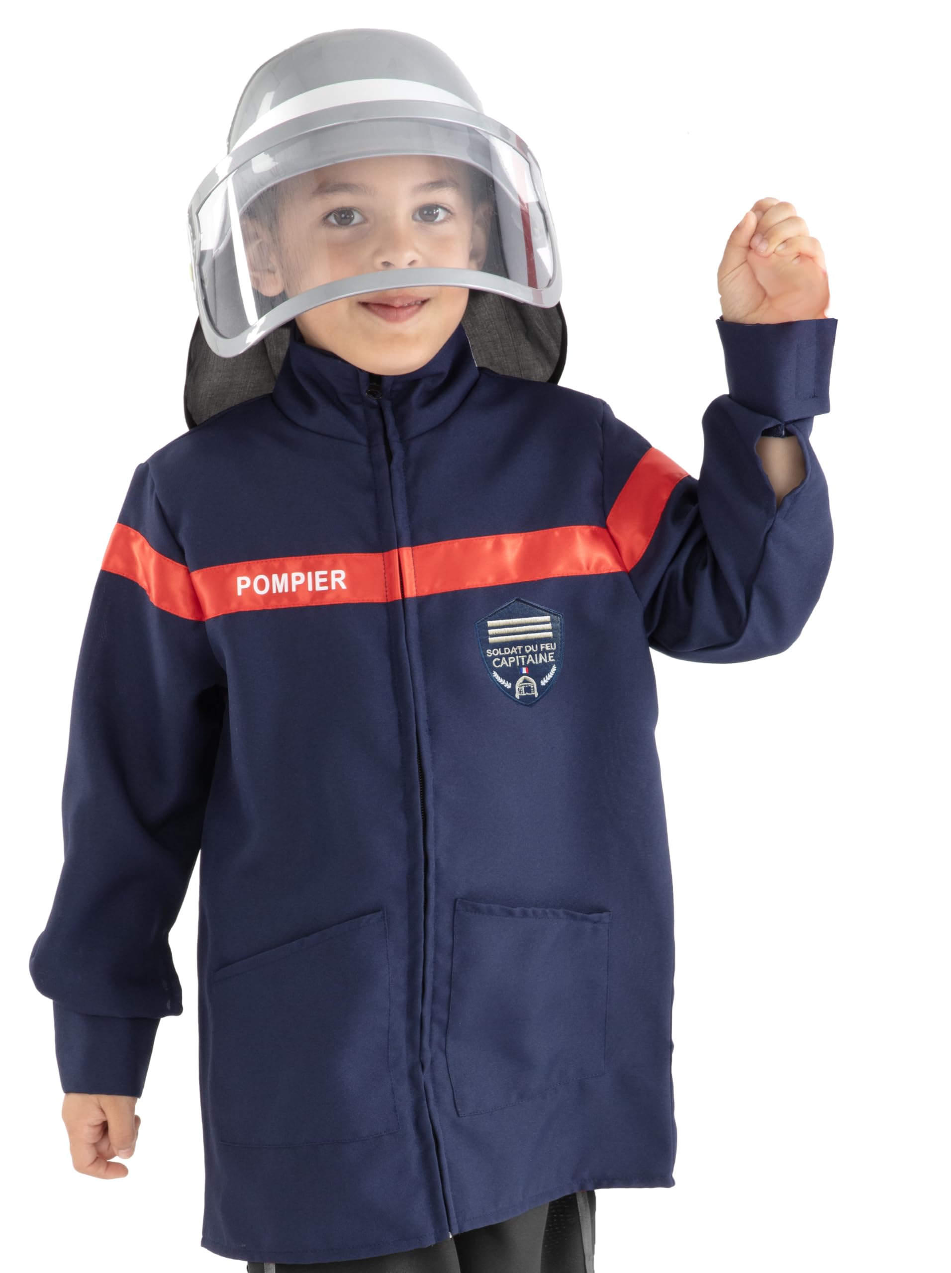 rubie-s-deluxe-feuerwehrmann-kost-m-kinder-5-8-jahre-mit-helm image 1