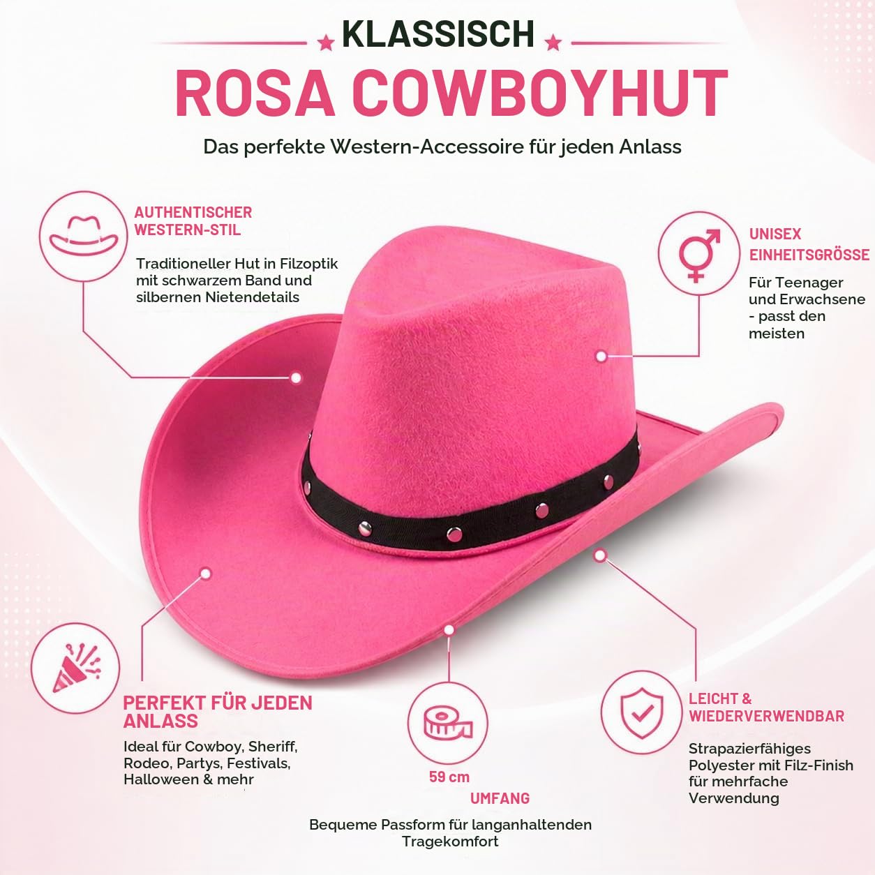 boland-wichita-cowboyhut-filzoptik-rosa-einheitsgr-e image 2