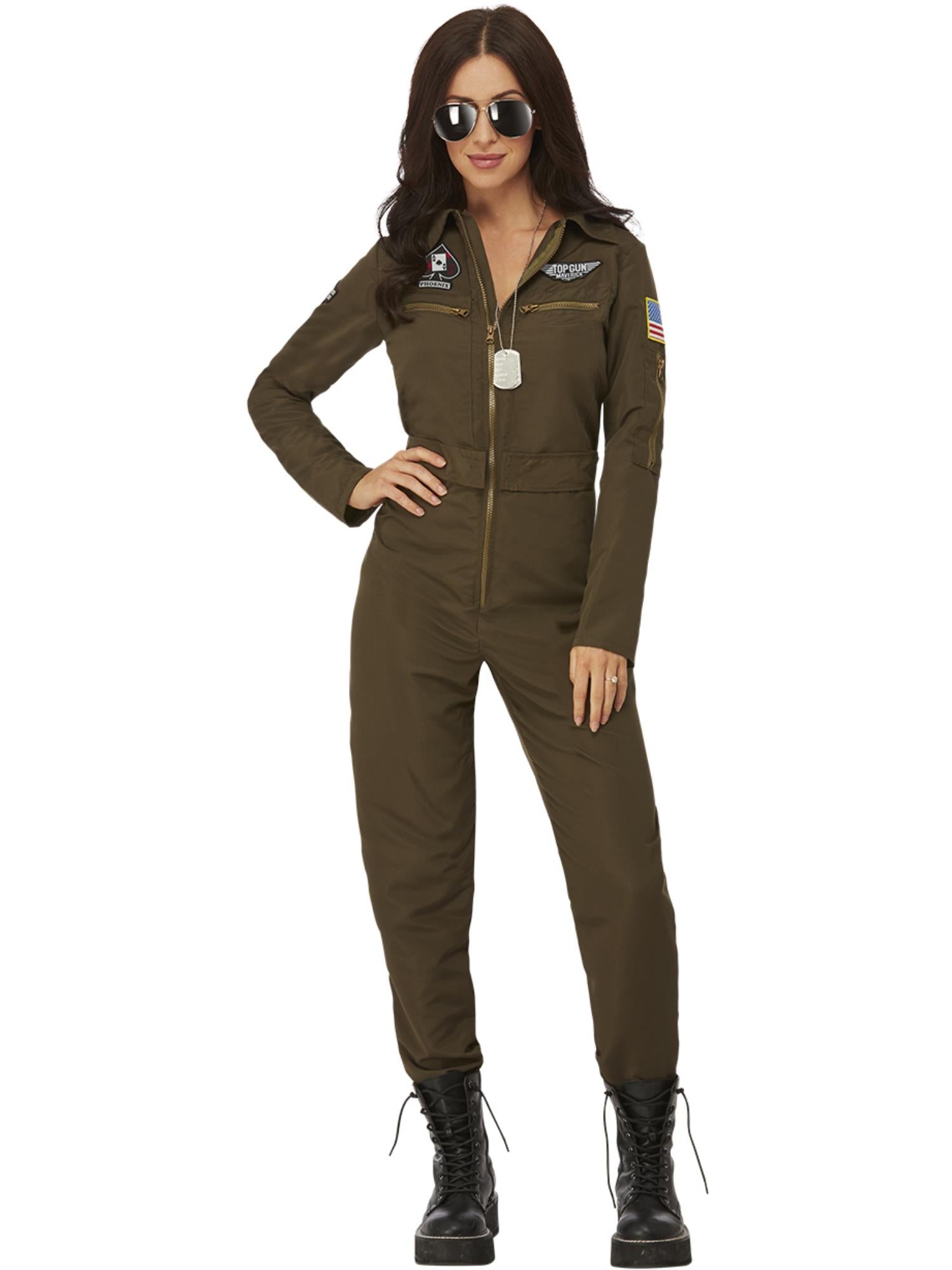 smiffys-fever-top-gun-maverick-pilotenkost-m-damen-gr-n image 1