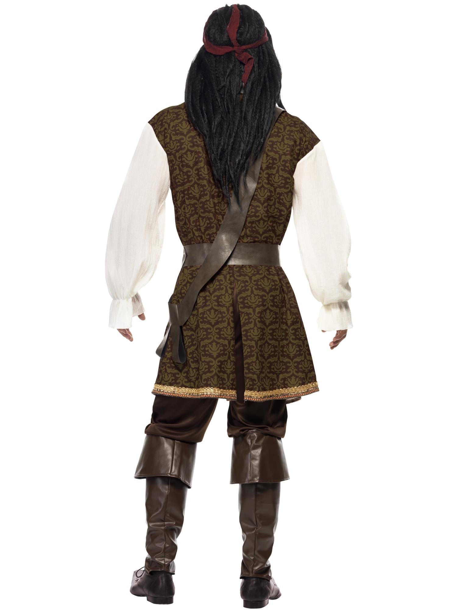 smiffys-fever-high-seas-pirate-piratenkost-m-braun-m image 2