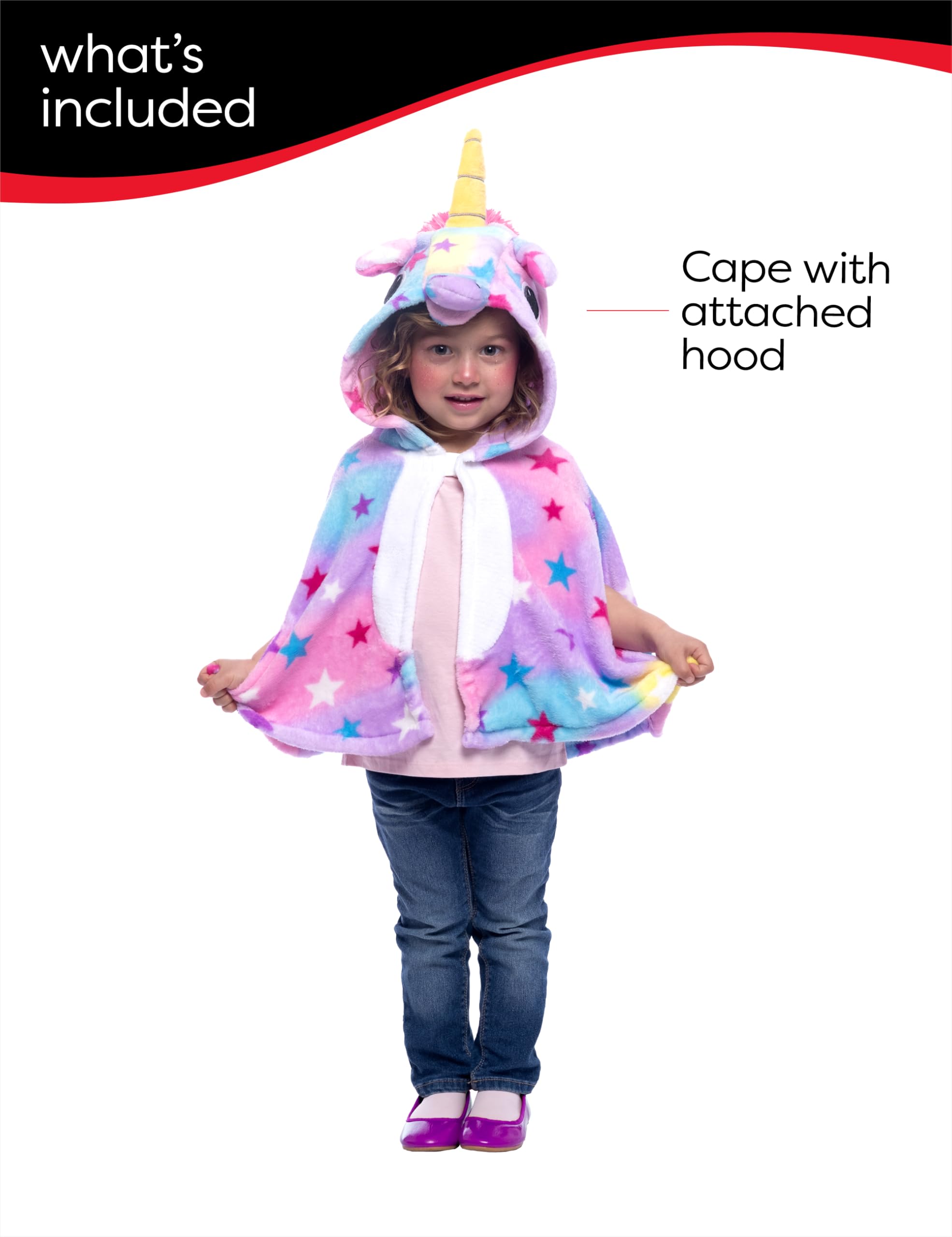 rubie-s-deluxe-super-einhorn-kapuzenumhang-kinder-kost-m image 3