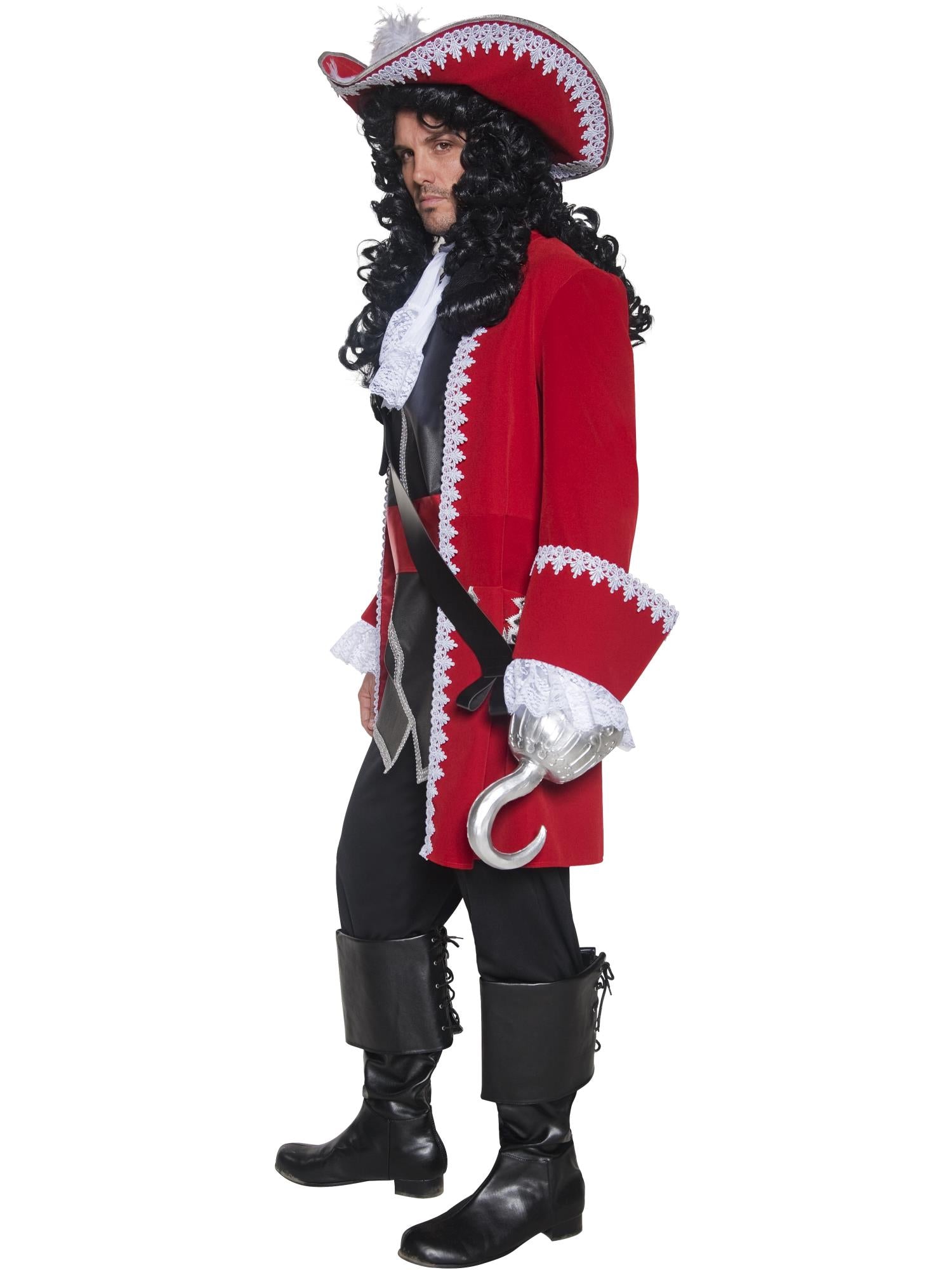smiffys-fever-pirate-captain-piratenkost-m-herren-rot image 3