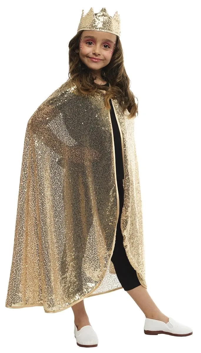 rubie-s-deluxe-prinzessin-set-umhang-krone-gold-einheitsgr-e image 1