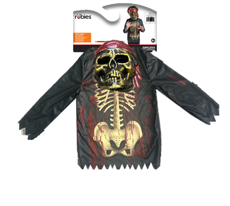 rubies-zombie-pirat-kinderkost-m-set-top-mit-maske image 2