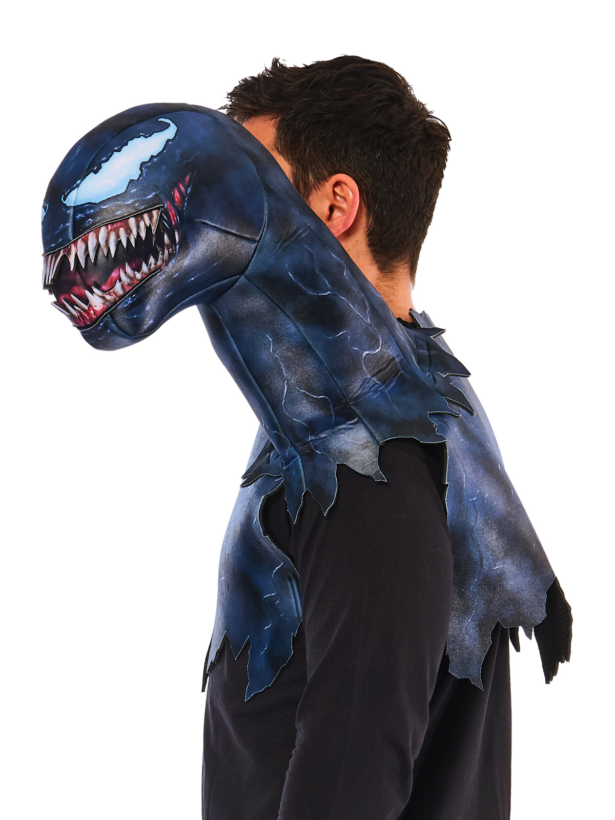 rubie-s-venom-oberteil-kost-m-schwarz-mit-schulter-symbiont image 4