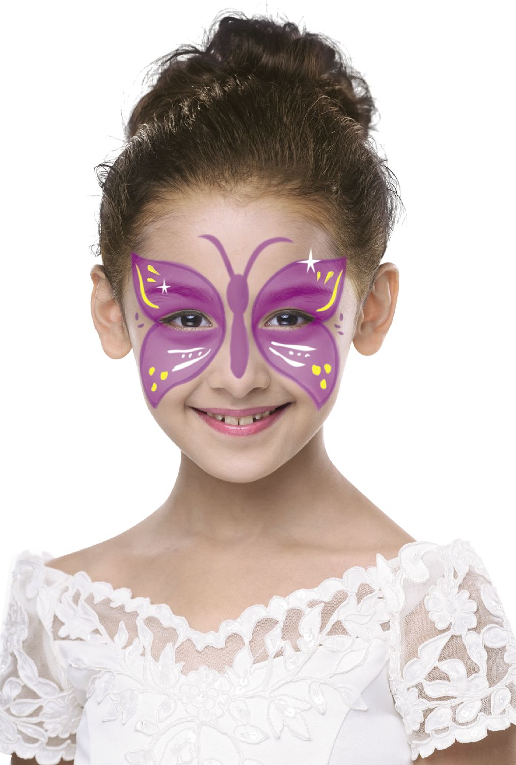 rubie-s-schmetterling-schminkpalette-kinder-4-farben-pinsel image 1