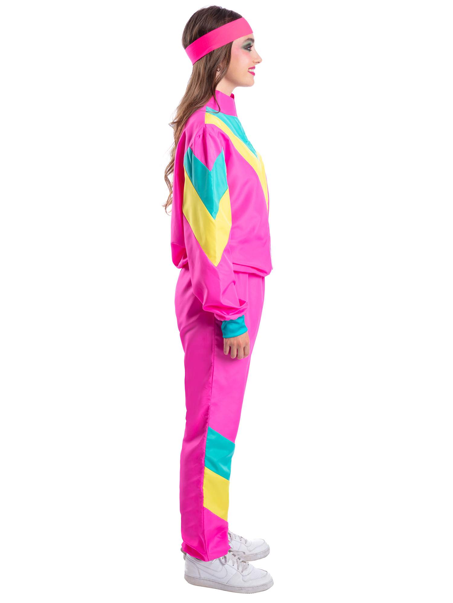 rubies-80er-sport-kost-m-damen-m-neon-jogginganzug image 2