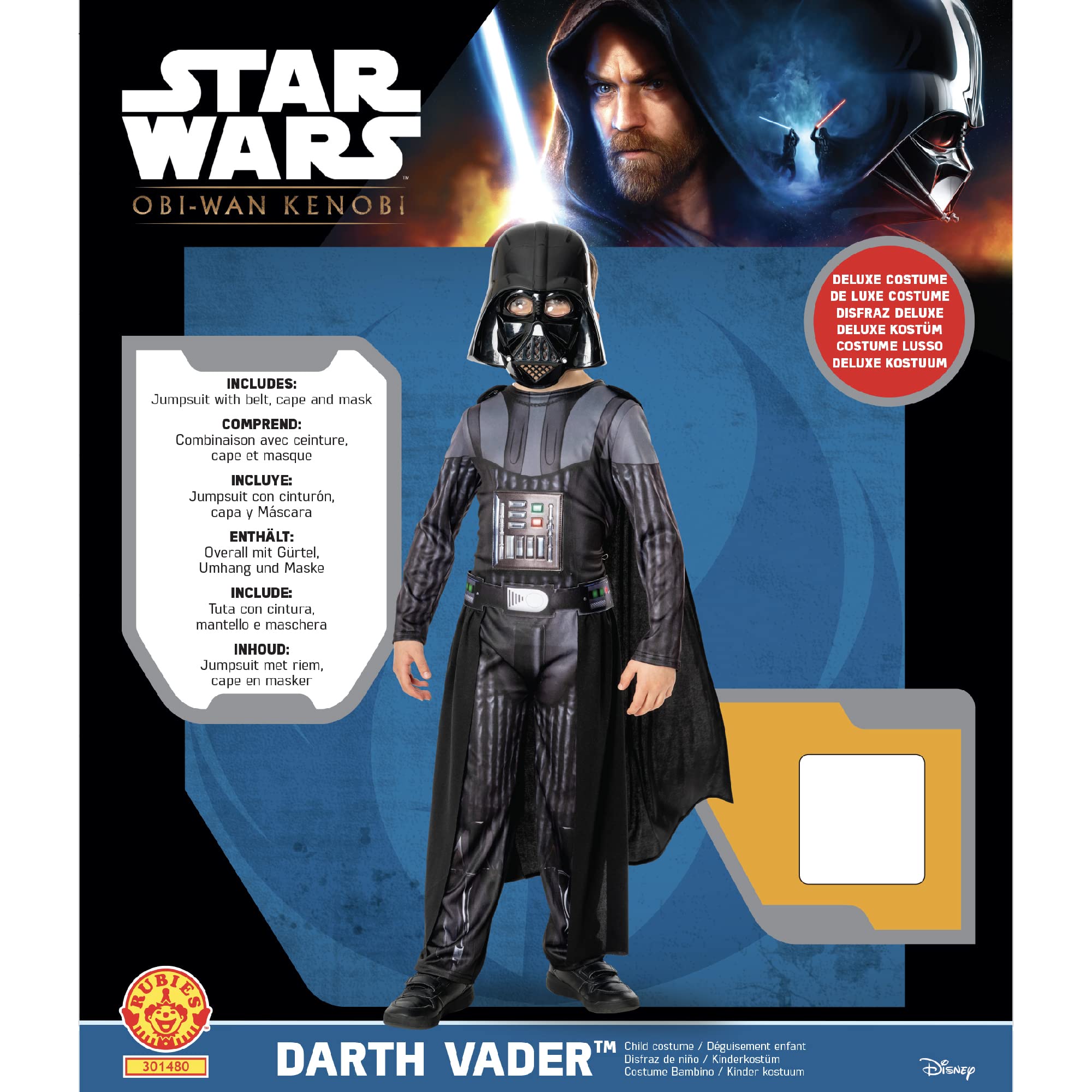 rubie-s-deluxe-darth-vader-kost-m-kinder-m-kenobi-maske image 6