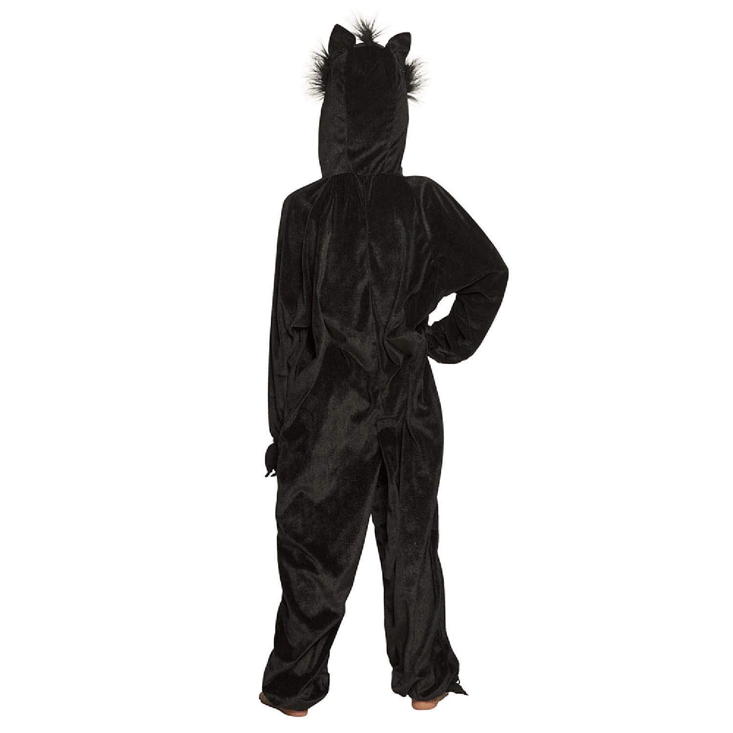 boland-88233-kinderkost-m-katze-140-cm-pl-sch-overall-schwarz-rosa image 2