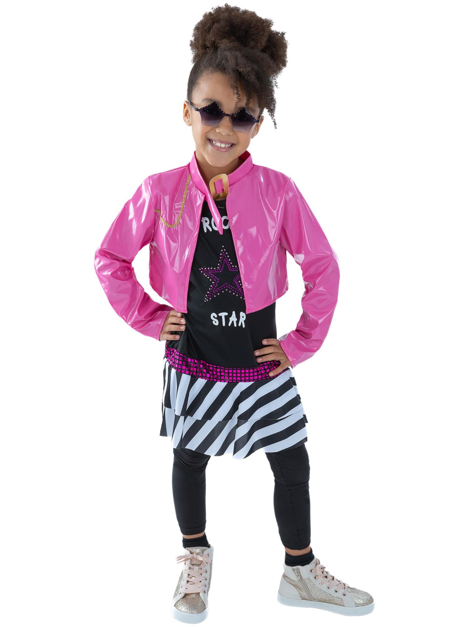 smiffys-fever-rockstar-glam-kost-m-m-dchen-pink-gr-m image 3