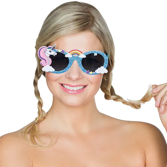 rubie-s-deluxe-einhorn-brille-6230647-party-regenbogen image 1