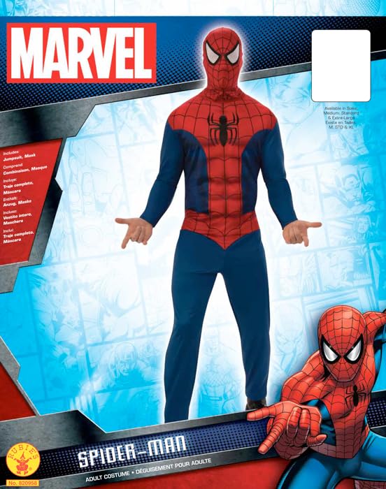 rubie-s-deluxe-spiderman-classic-kost-m-m-l-mit-maske image 5