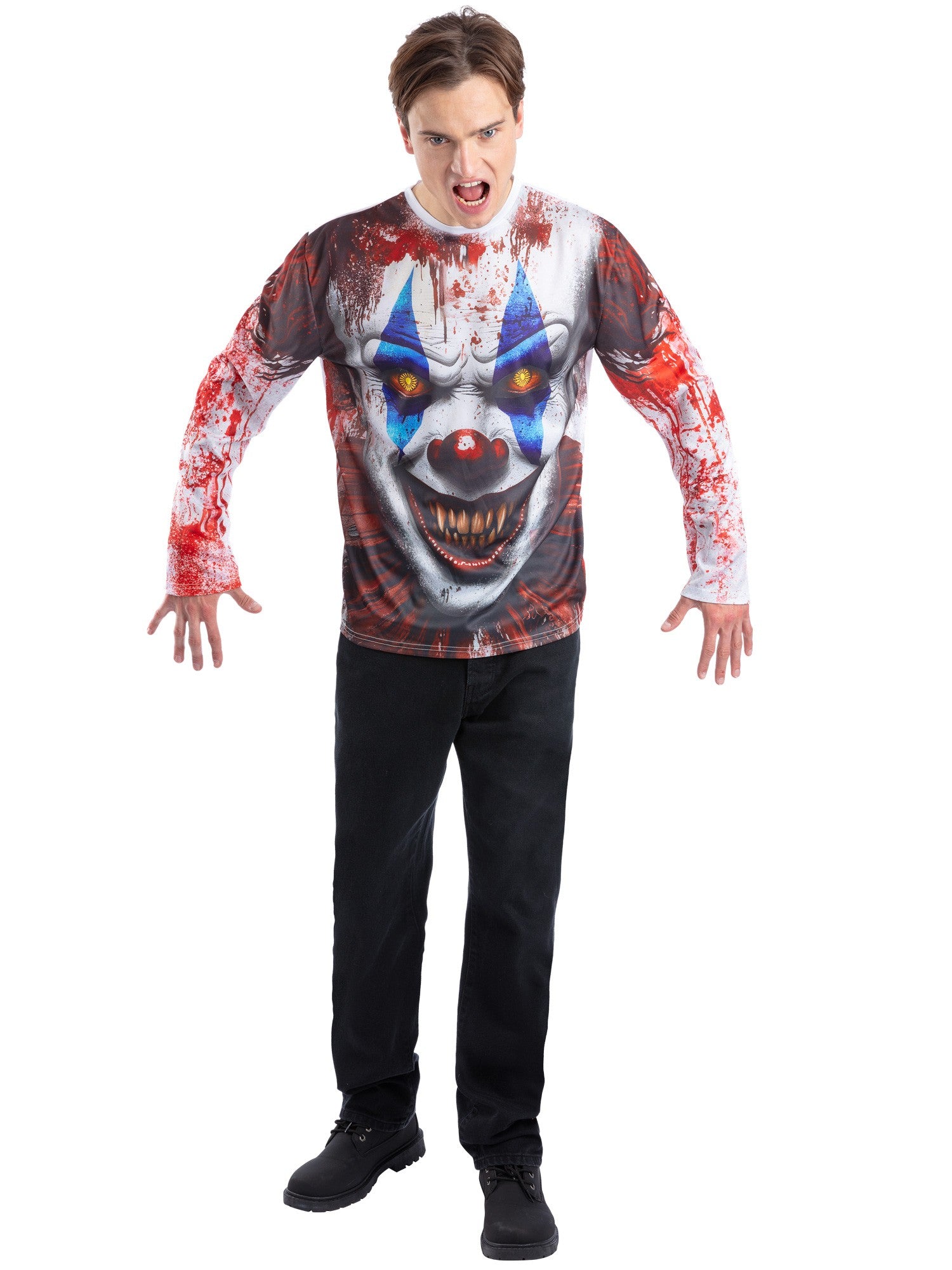 smiffys-fever-clown-top-82204-kost-moberteil-large-horror image 3