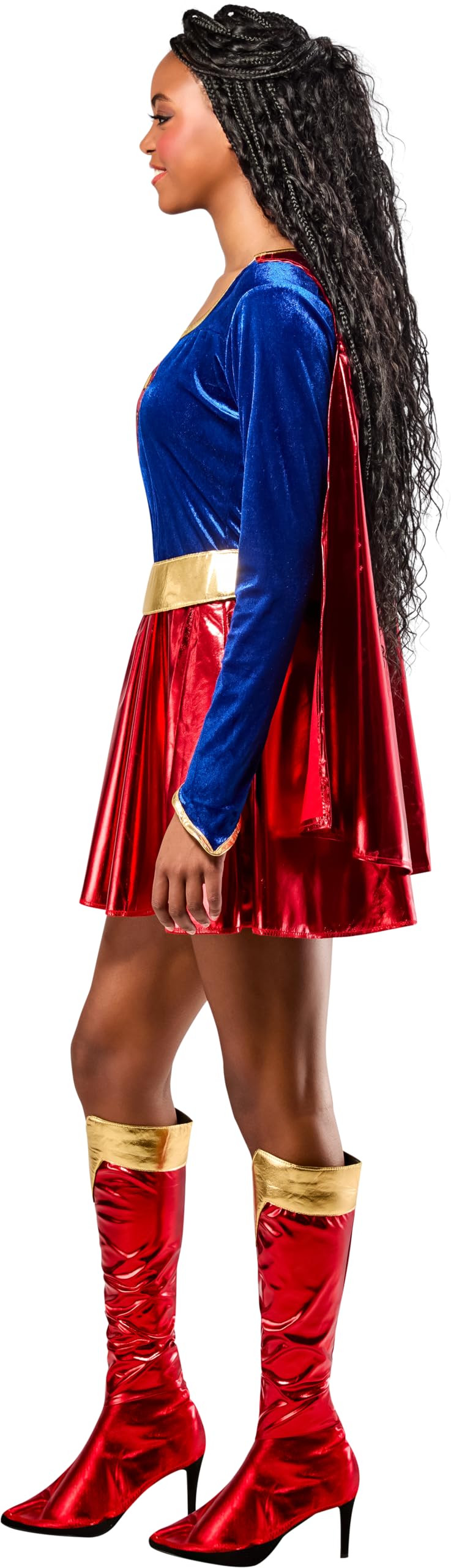 rubie-s-deluxe-supergirl-damenkost-m-gr-e-l-superhelden image 3