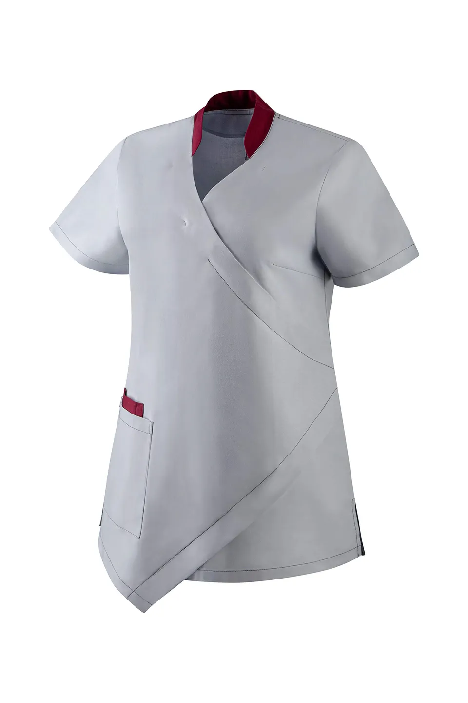 clinotest-personal-damen-schlupfkasack-wickeloptik-1-4-arm image 1