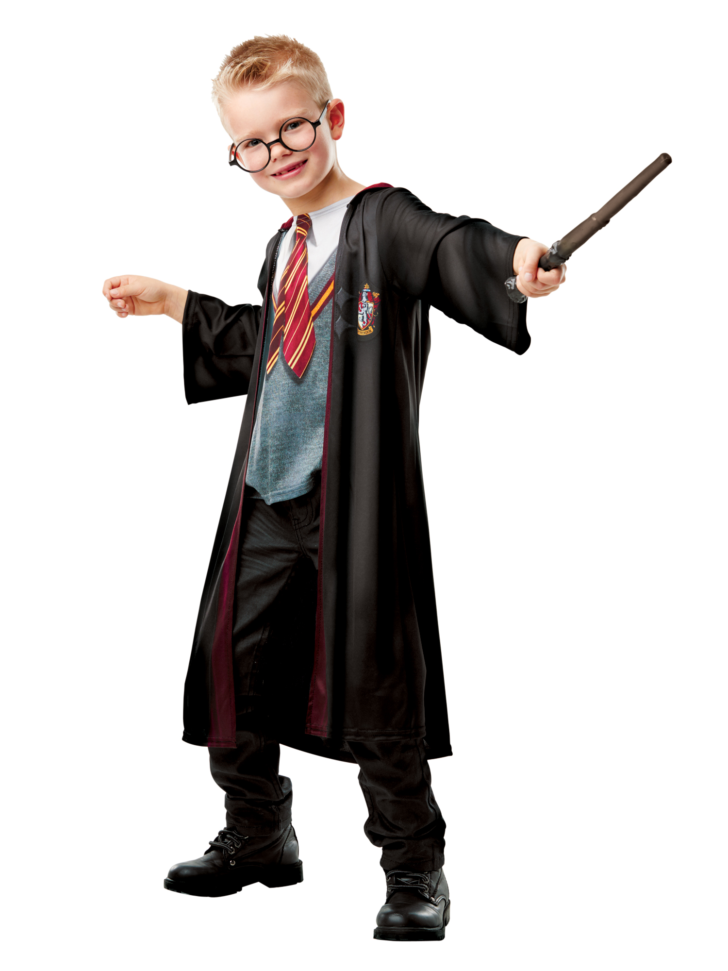 rubies-harry-potter-kost-m-gryffindor-umhang-brille-zauberstab image 3