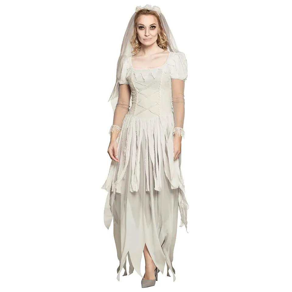 boland-geister-braut-kost-m-damen-36-38-kleid-schleier image 1