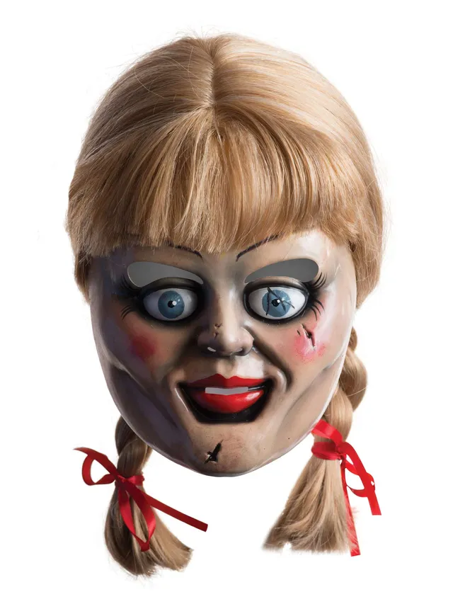 rubie-s-deluxe-annabelle-maske-mit-haar-horror-einheitsgr-e image 1