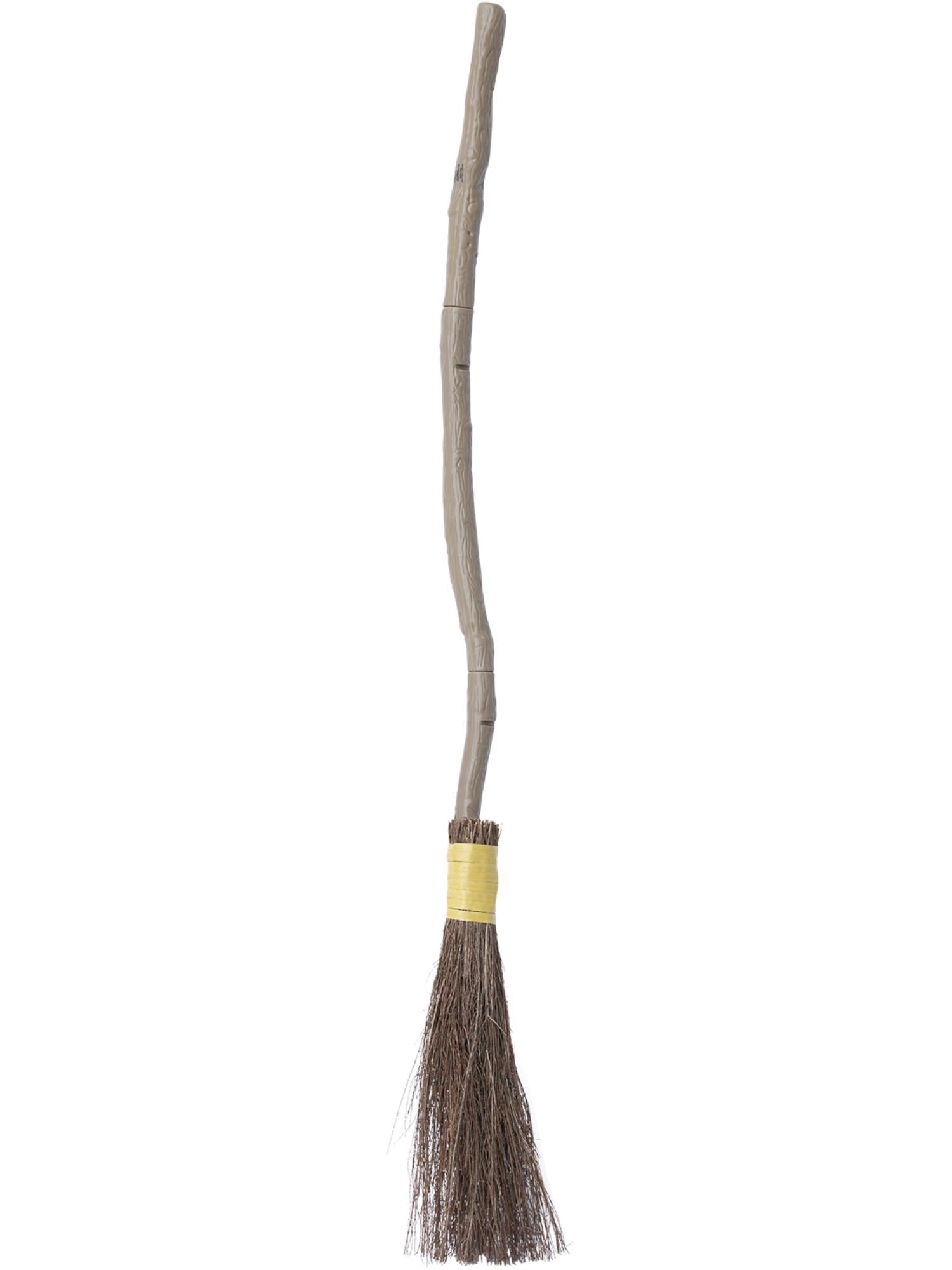 smiffys-fever-besen-98-cm-hexenbesen-braun-grau-3-teilig image 1