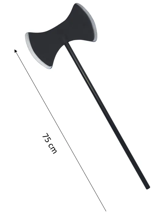 rubies-armes-et-balais-doppelaxt-kost-maxt-75-cm-schaumstoff image 1