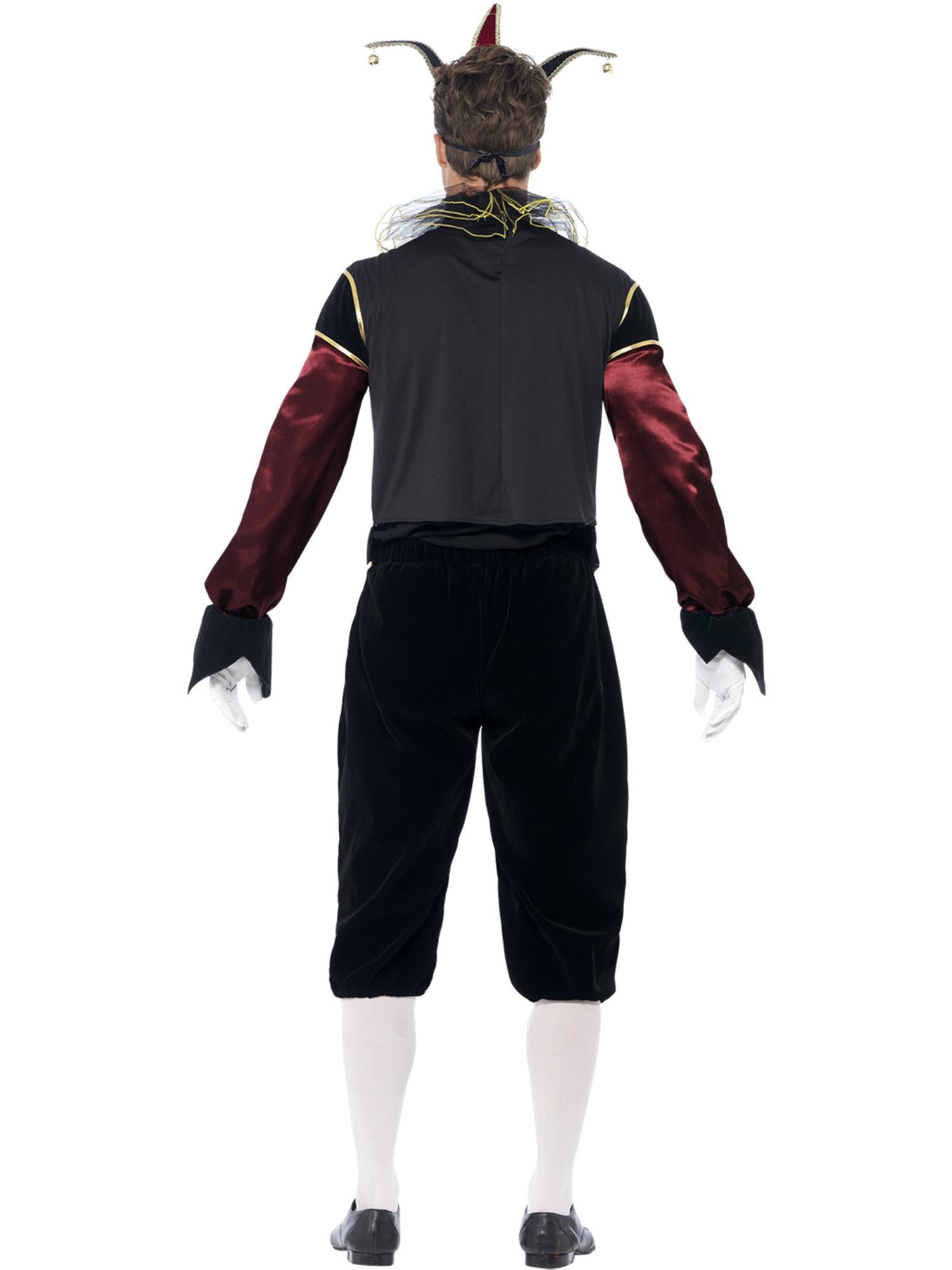 smiffys-fever-gothic-harlequin-kost-m-herren-schwarz image 2