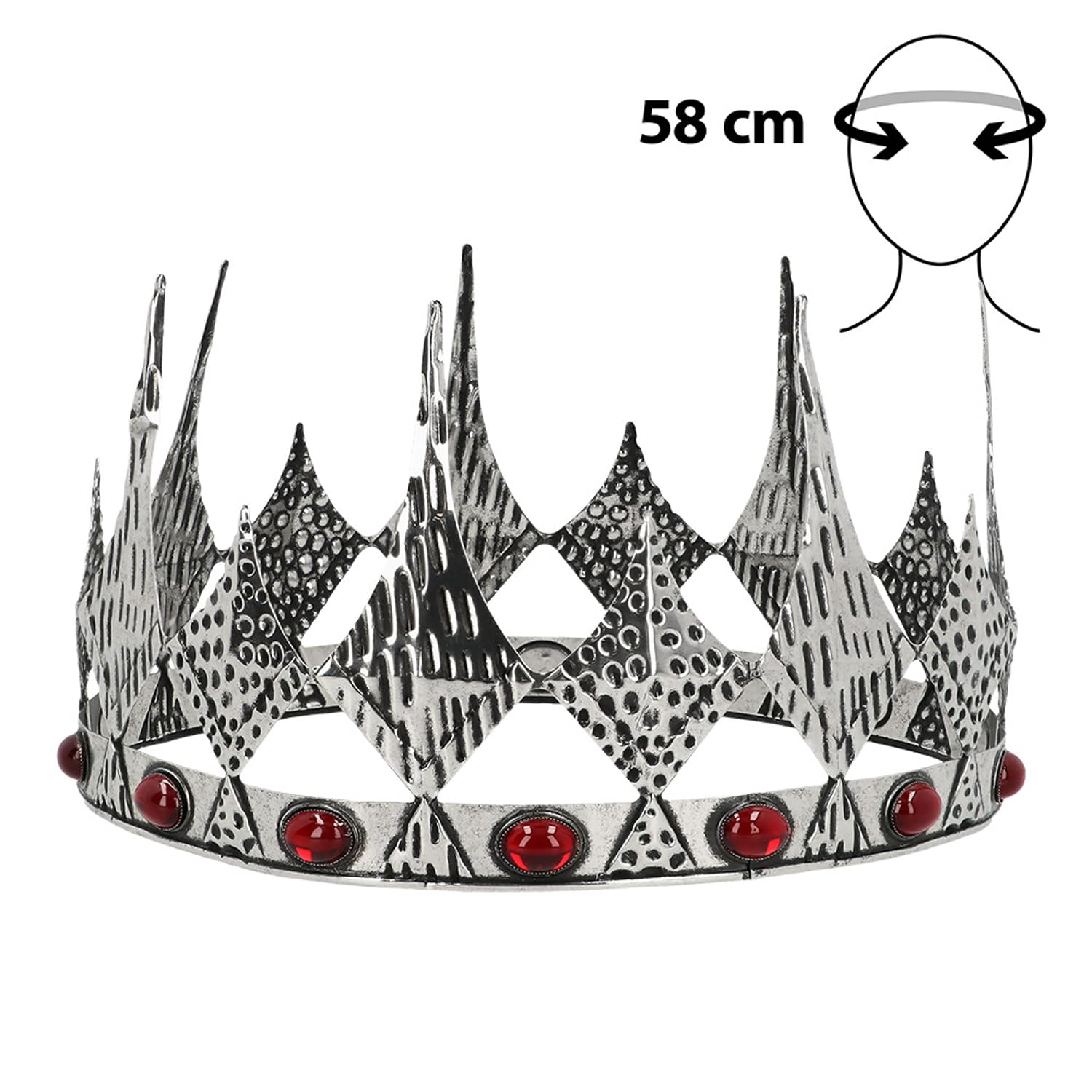 boland-eternal-krone-metall-rot-57-cm-k-nig image 2
