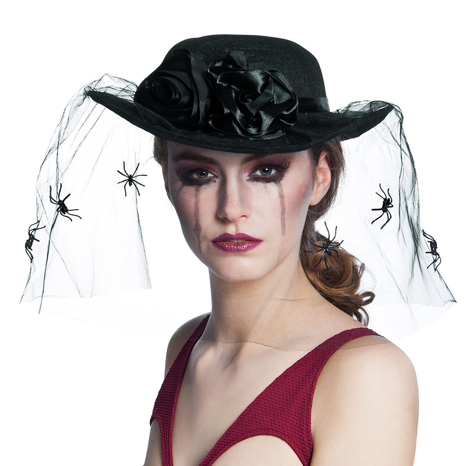 boland-headwear-spider-widow-hut-mit-schleier-schwarz-57-cm image 2