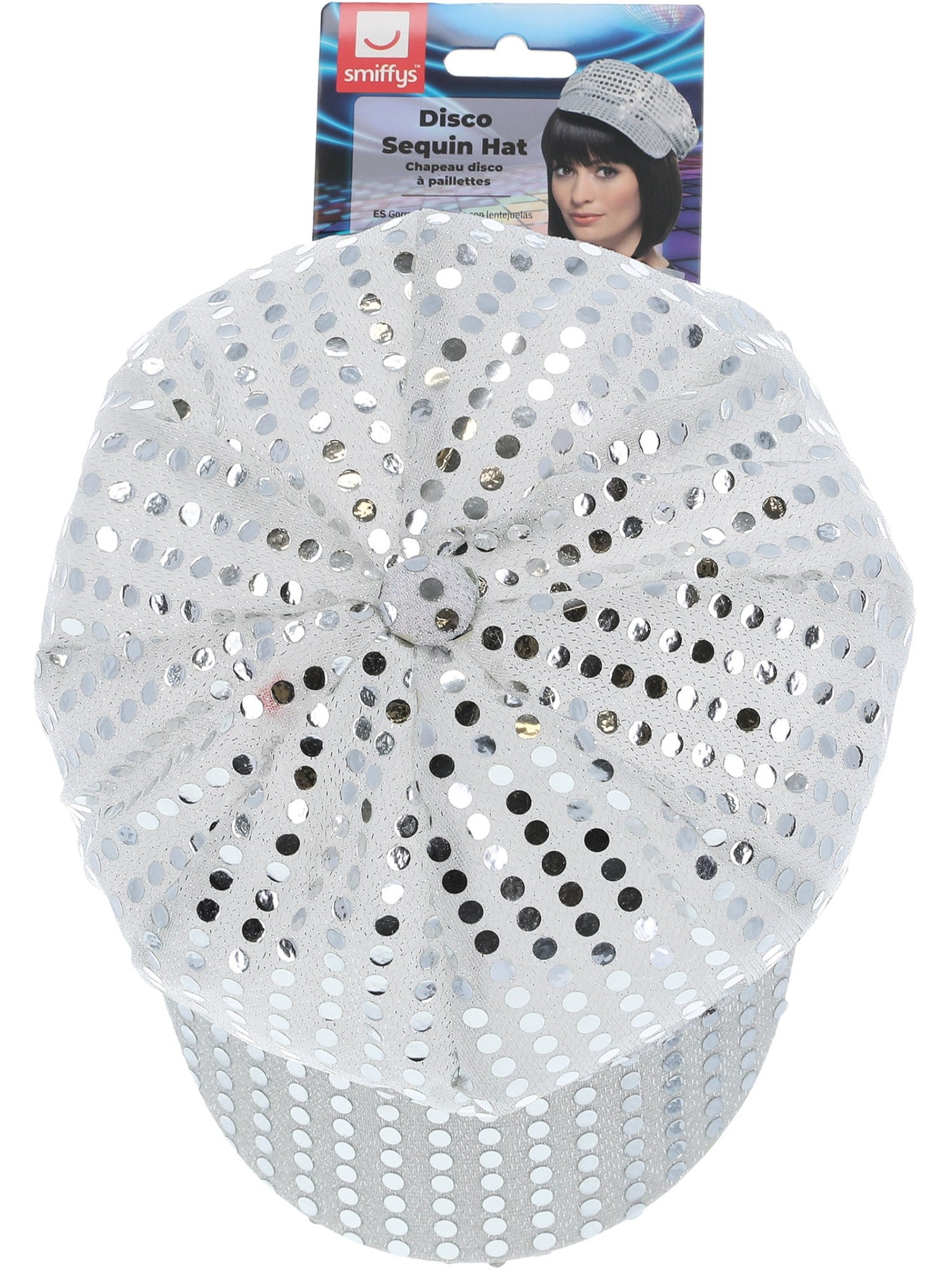smiffys-fever-disco-paillettenhut-m-tze-silber image 2