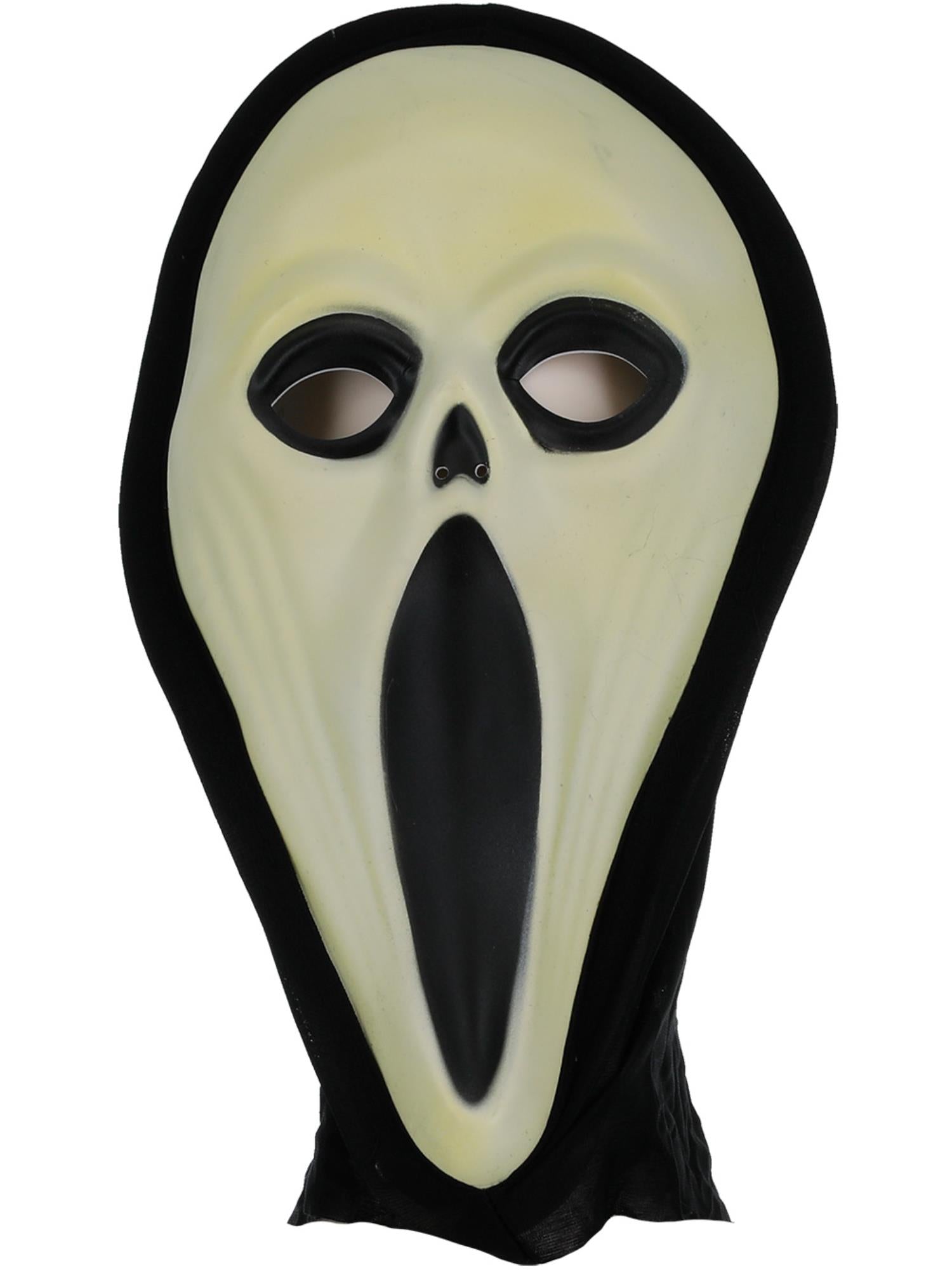 smiffys-fever-screamer-maske-horror-schwarz-gr-n-mit-kapuze image 3